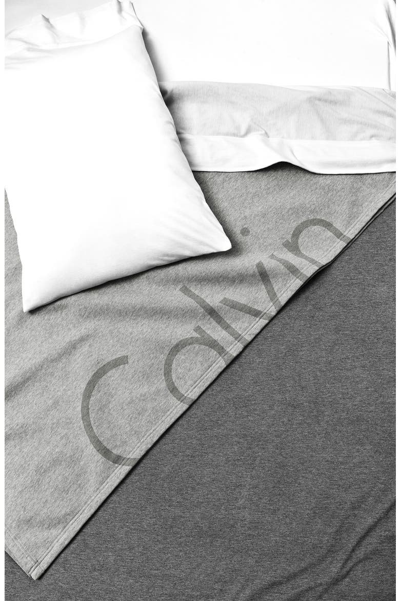 Modern Cotton Collection Cotton & Modal Fitted Sheet, Alternate, color, CHARCOAL