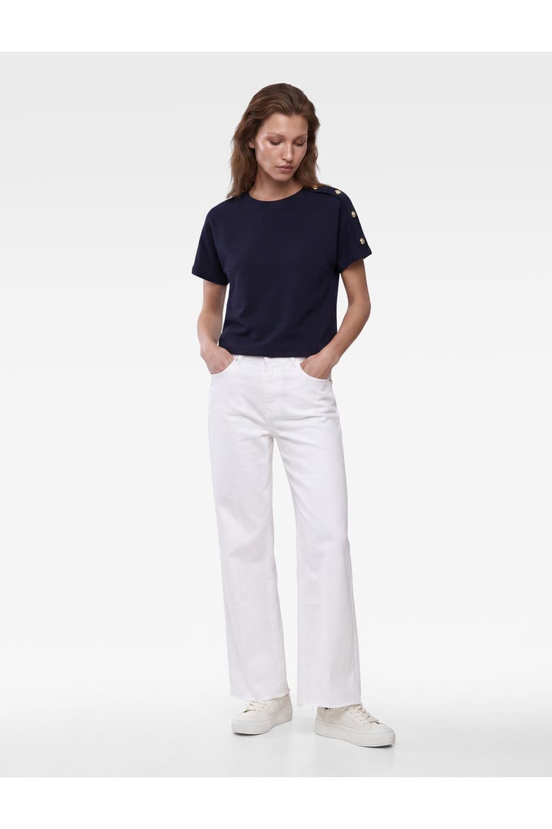 Short Sleeve Crew Neck T-Shirt, Main, color, NAVY