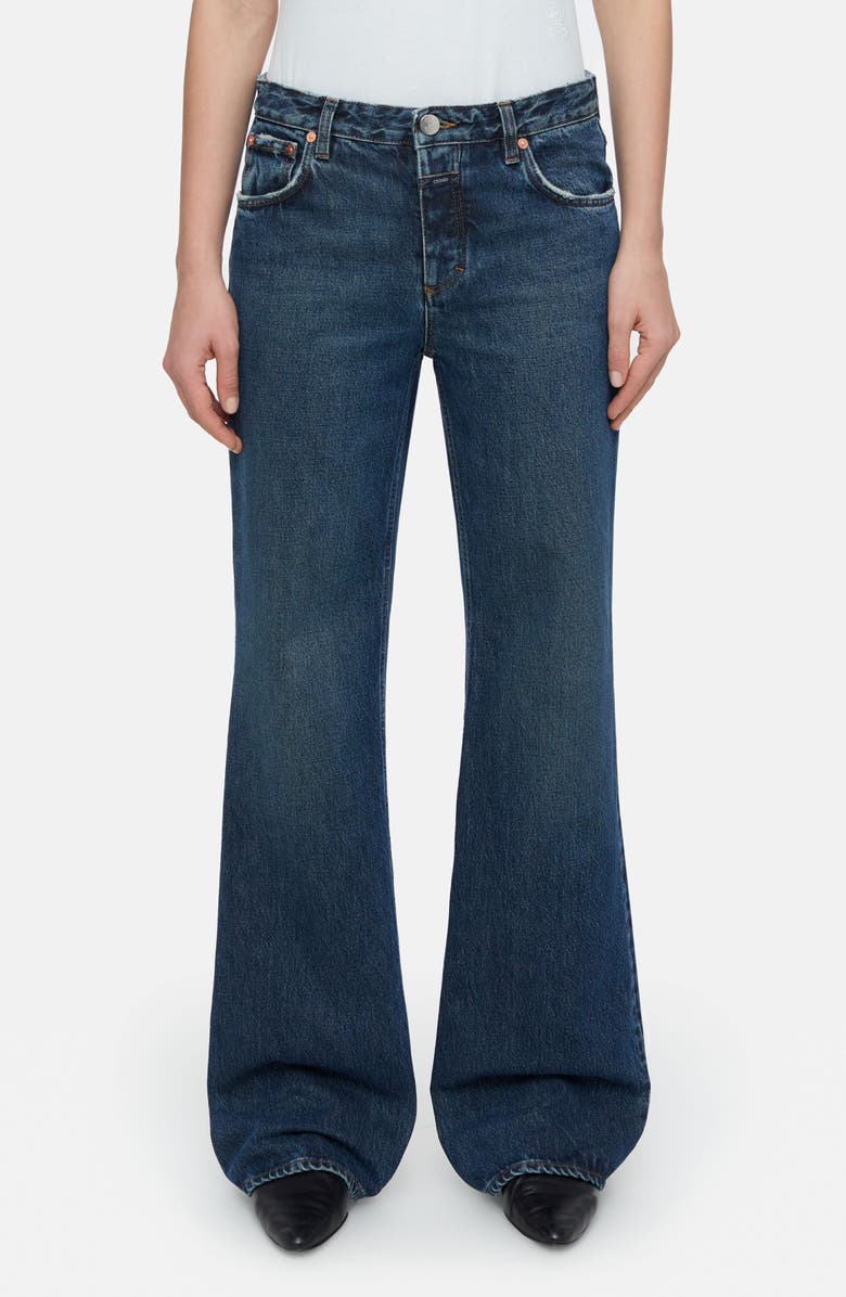 Closed Gillan Wide Leg Jeans, Main, color, Dark Blue
