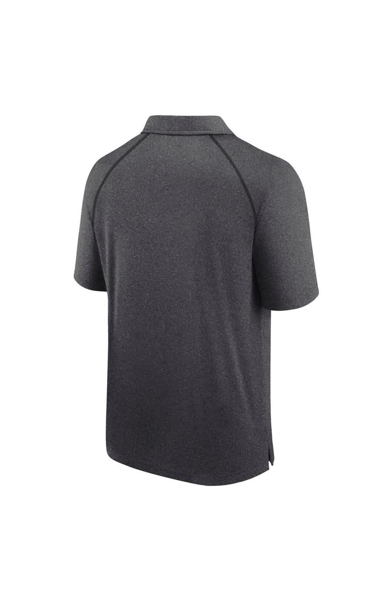 FANATICS Men's Fanatics Heather Charcoal Kansas City Chiefs Making Waves Raglan Polo, Alternate, color, Heather Charcoal