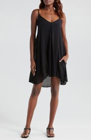 Elan Open Stitch Sleeveless Cover-Up Dress