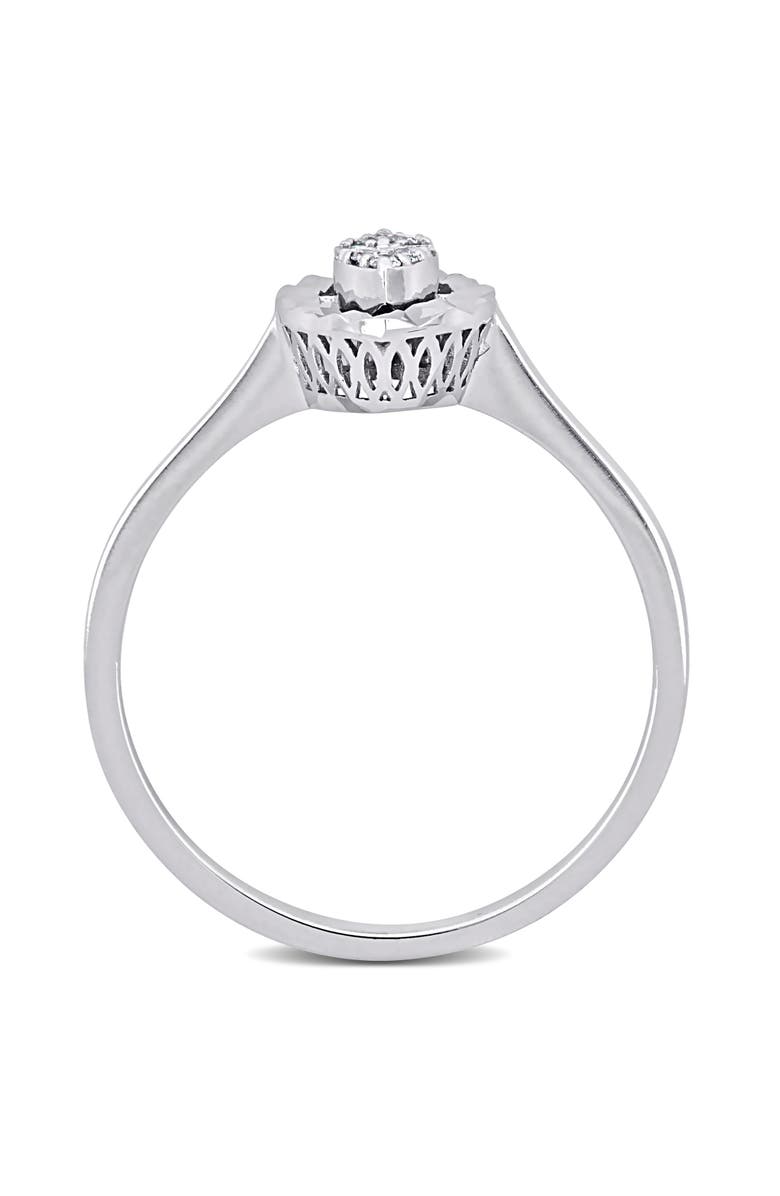 Julianna B. Diamond Marquise-Shape Cluster Ring 14k, Alternate, color, 14K White Gold