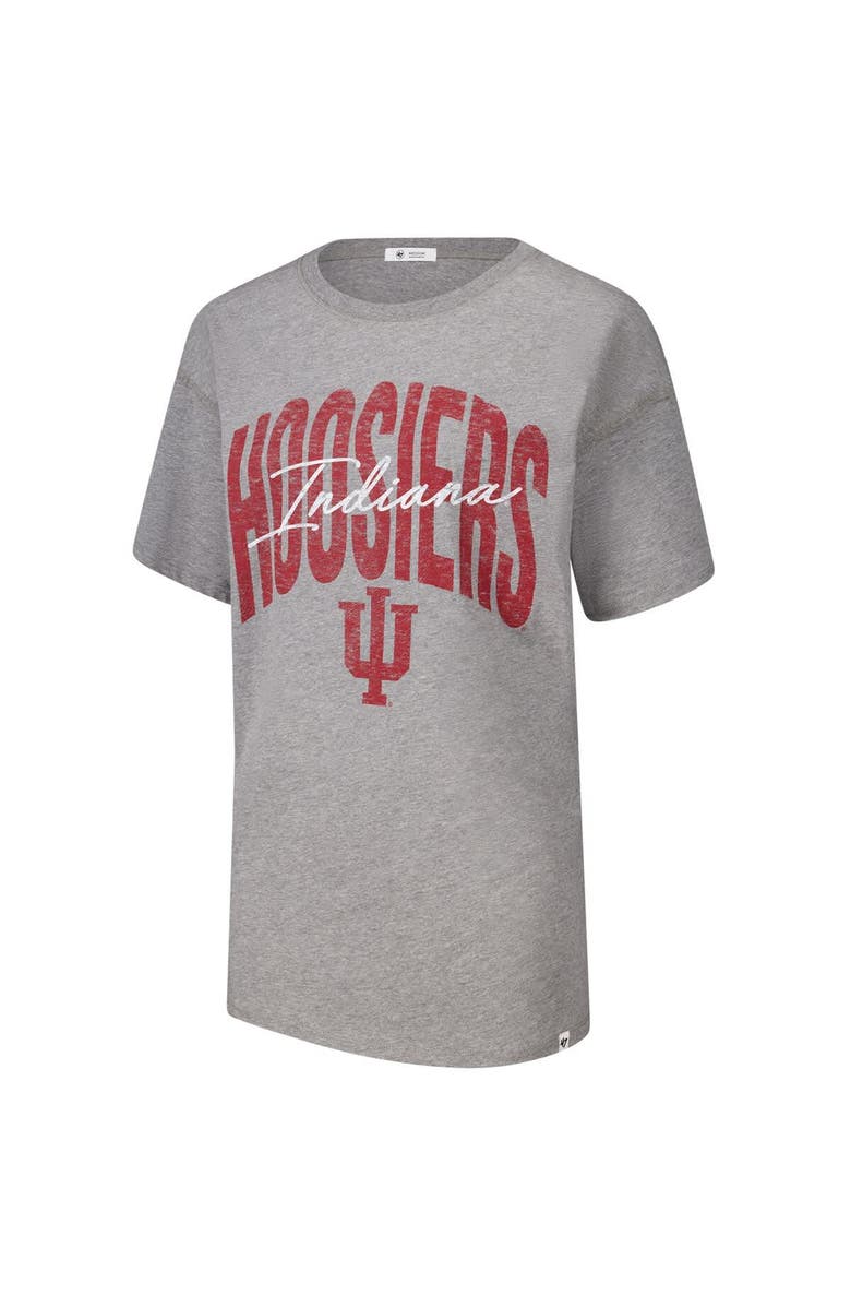 '47 Women's '47  Heather Gray Indiana Hoosiers Muse Sadie T-Shirt, Alternate, color, Heather Gray