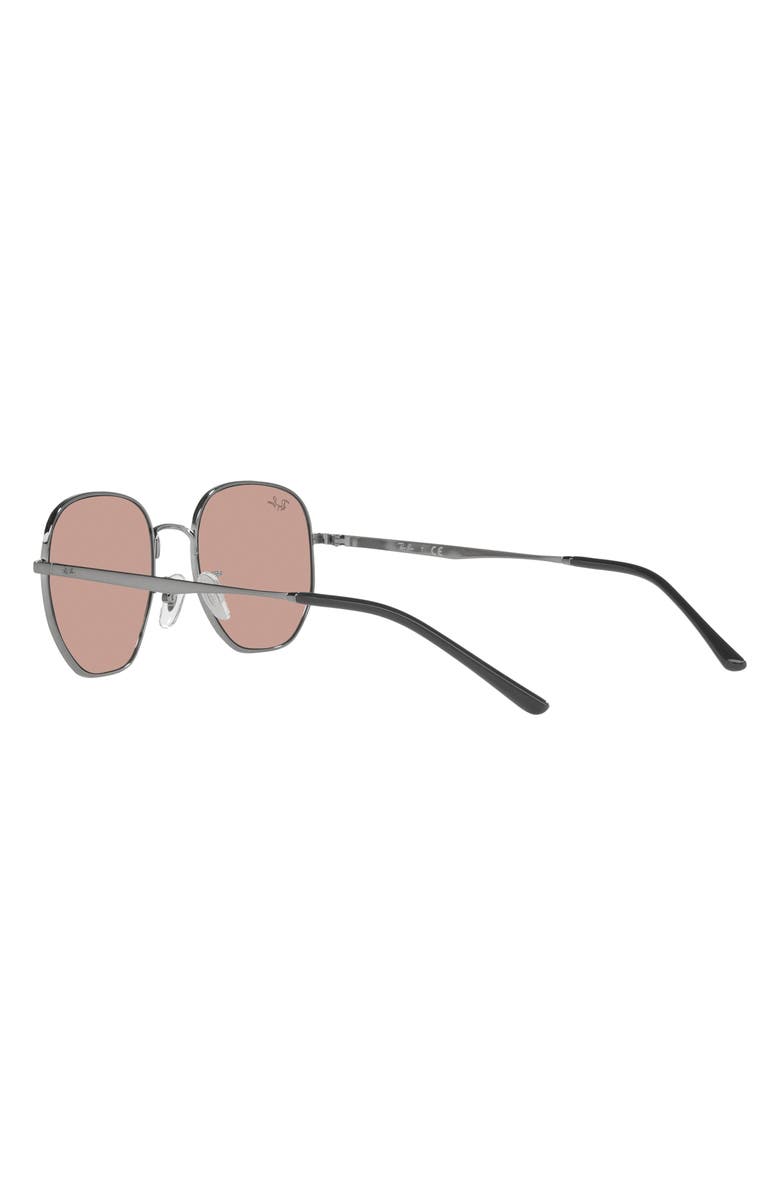 Ray-Ban 54mm Round Sunglasses, Alternate, color, Gunmetal / Evolve Photo Brown