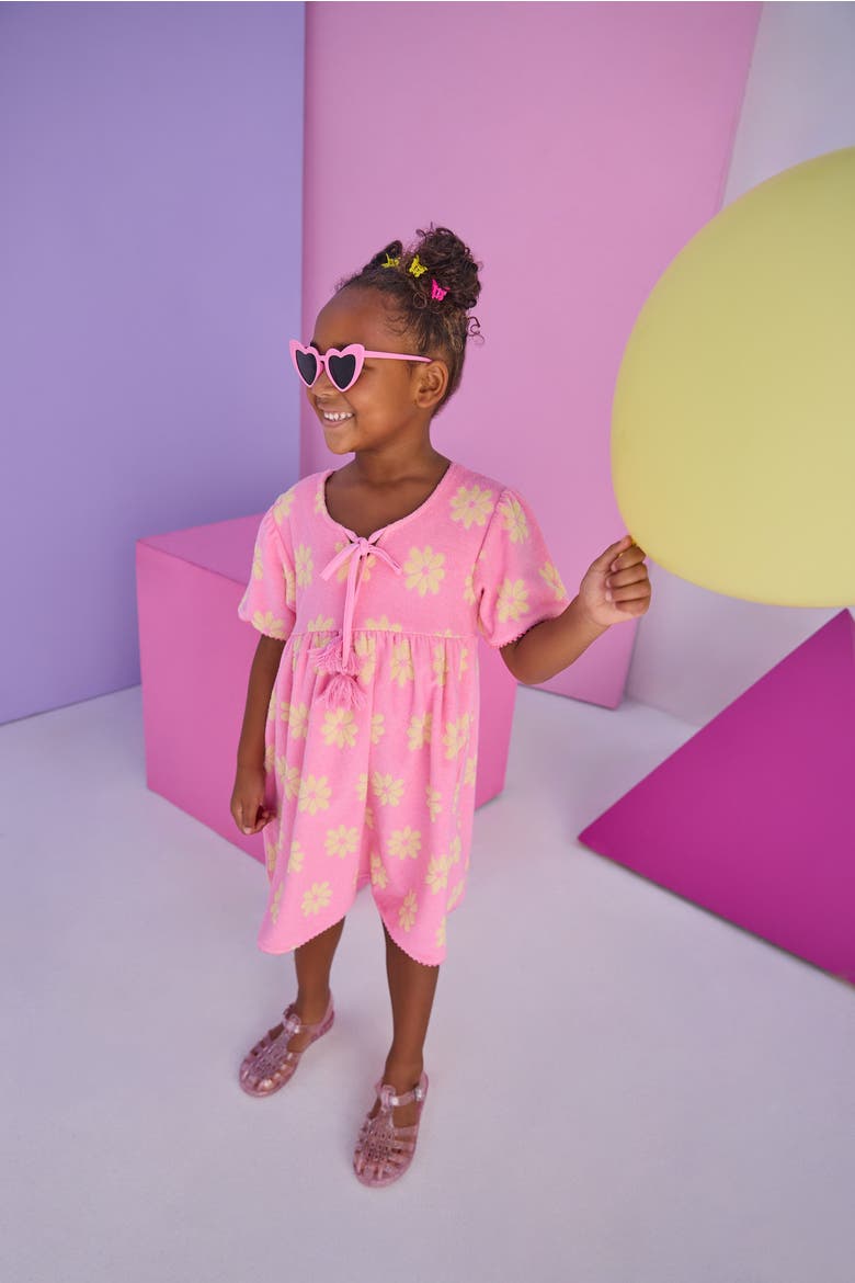 Kids' Riviera Dress, Alternate, color, Pink Floral Terry