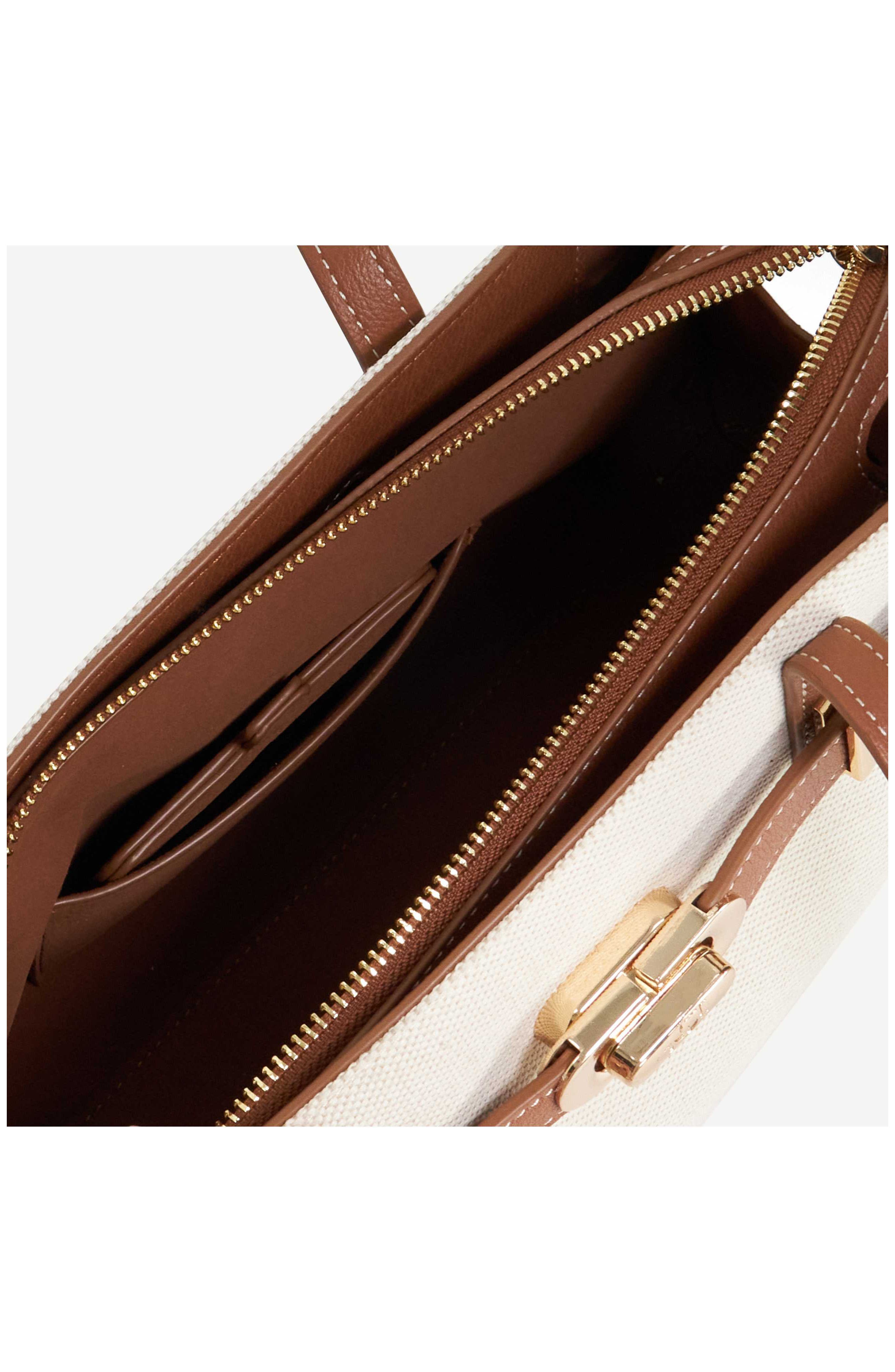 Dune London Depend Shoulder Bag, Alternate, color, Natural