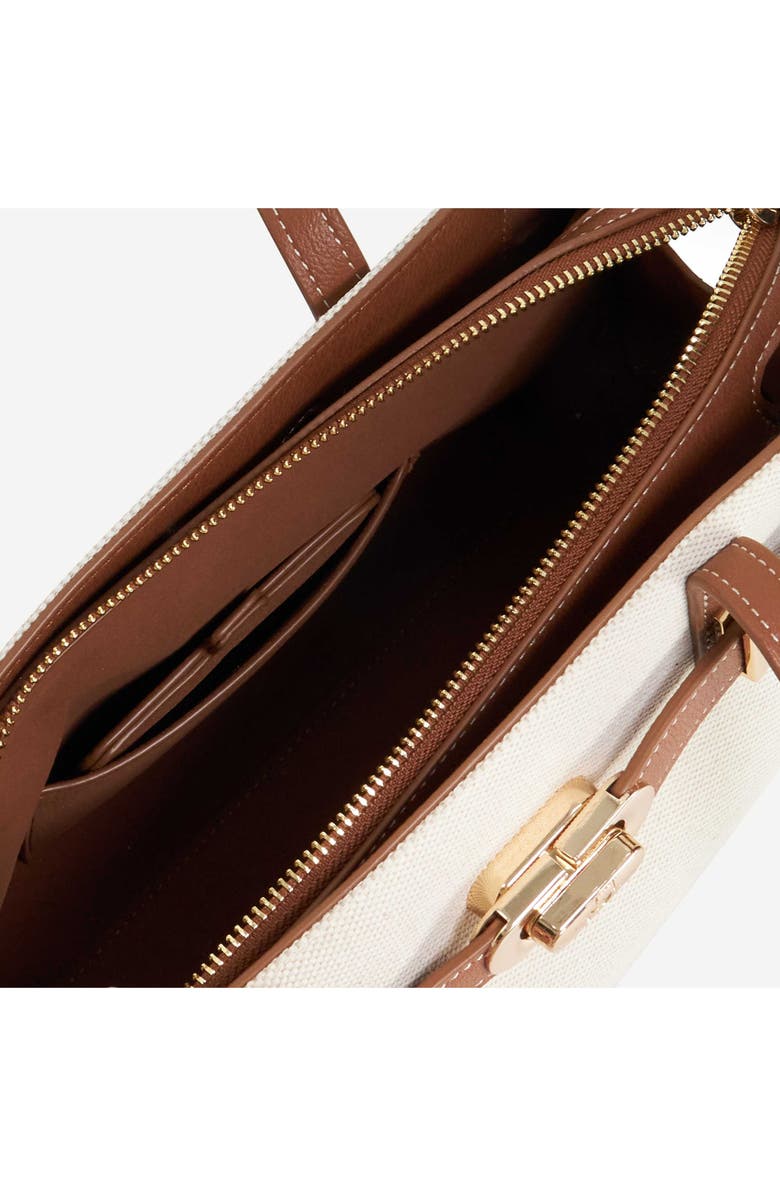 Dune London Depend Shoulder Bag, Alternate, color, Natural