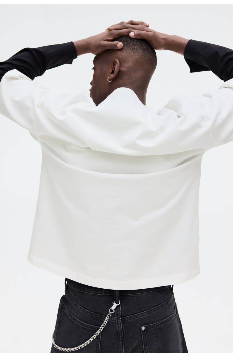 H&M Oversized Fit Printed T-shirt, Alternate, color, White/Nba