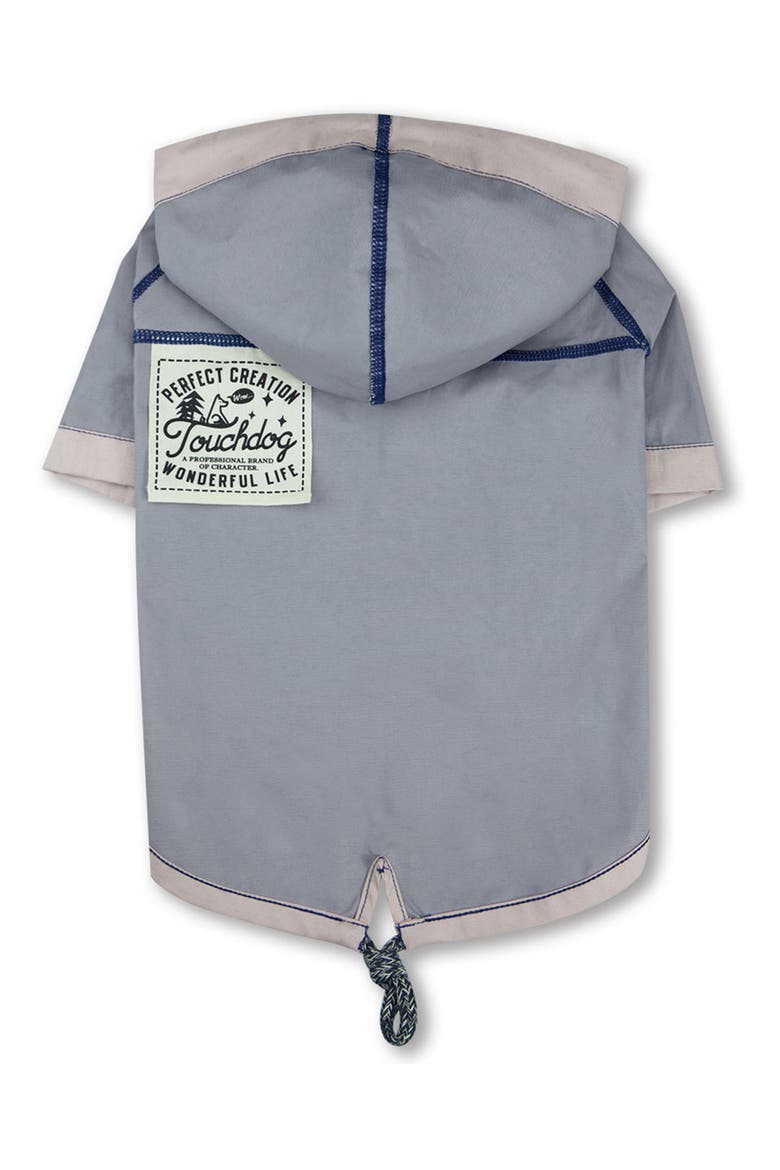 'Cloudburst' Waterproof Reversible Dog Raincoat - Medium, Alternate, color, PINK