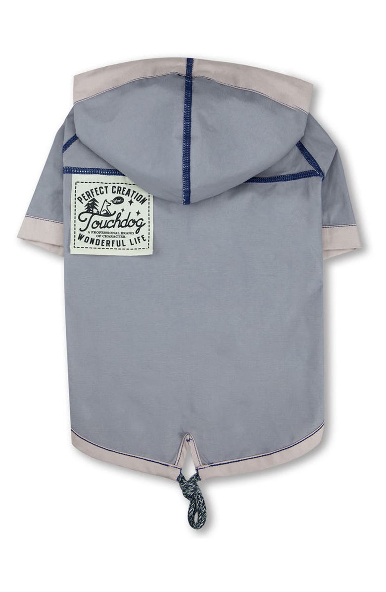 TOUCHDOG 'Cloudburst' Waterproof Reversible Dog Raincoat - Medium, Alternate, color, 