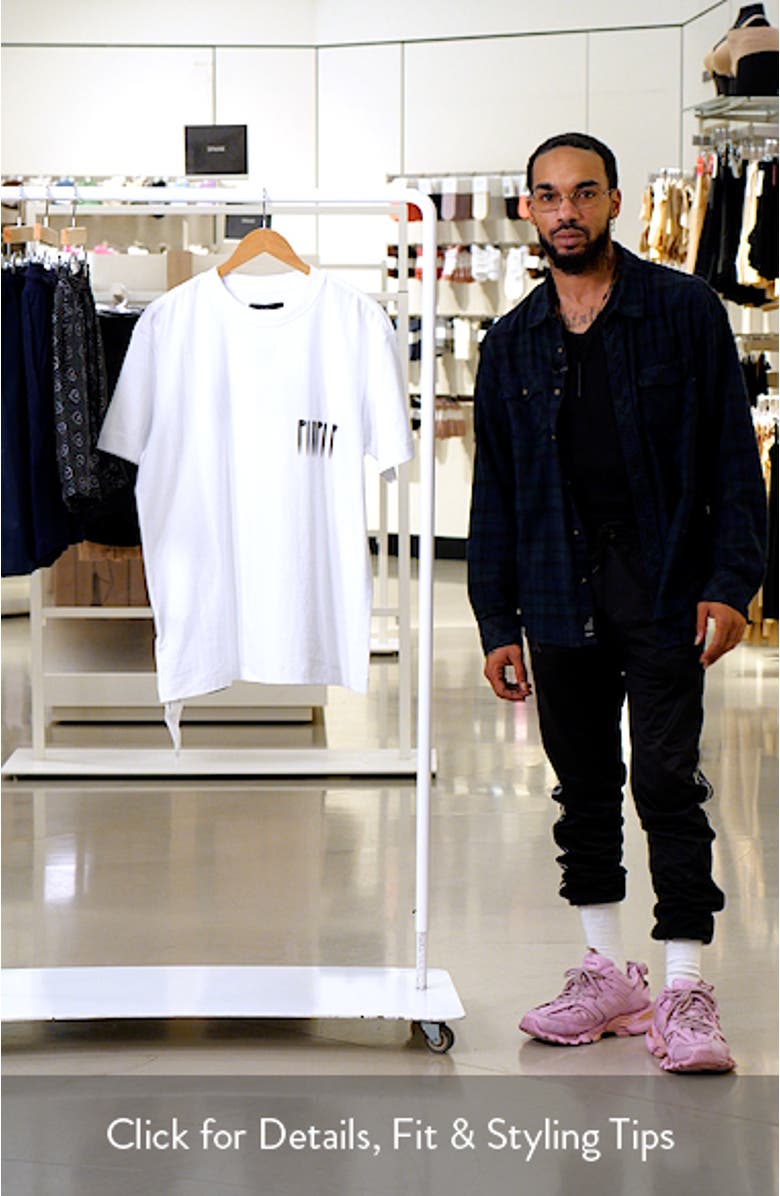 Airbrush Logo Cotton Graphic T-Shirt, sales video thumbnail