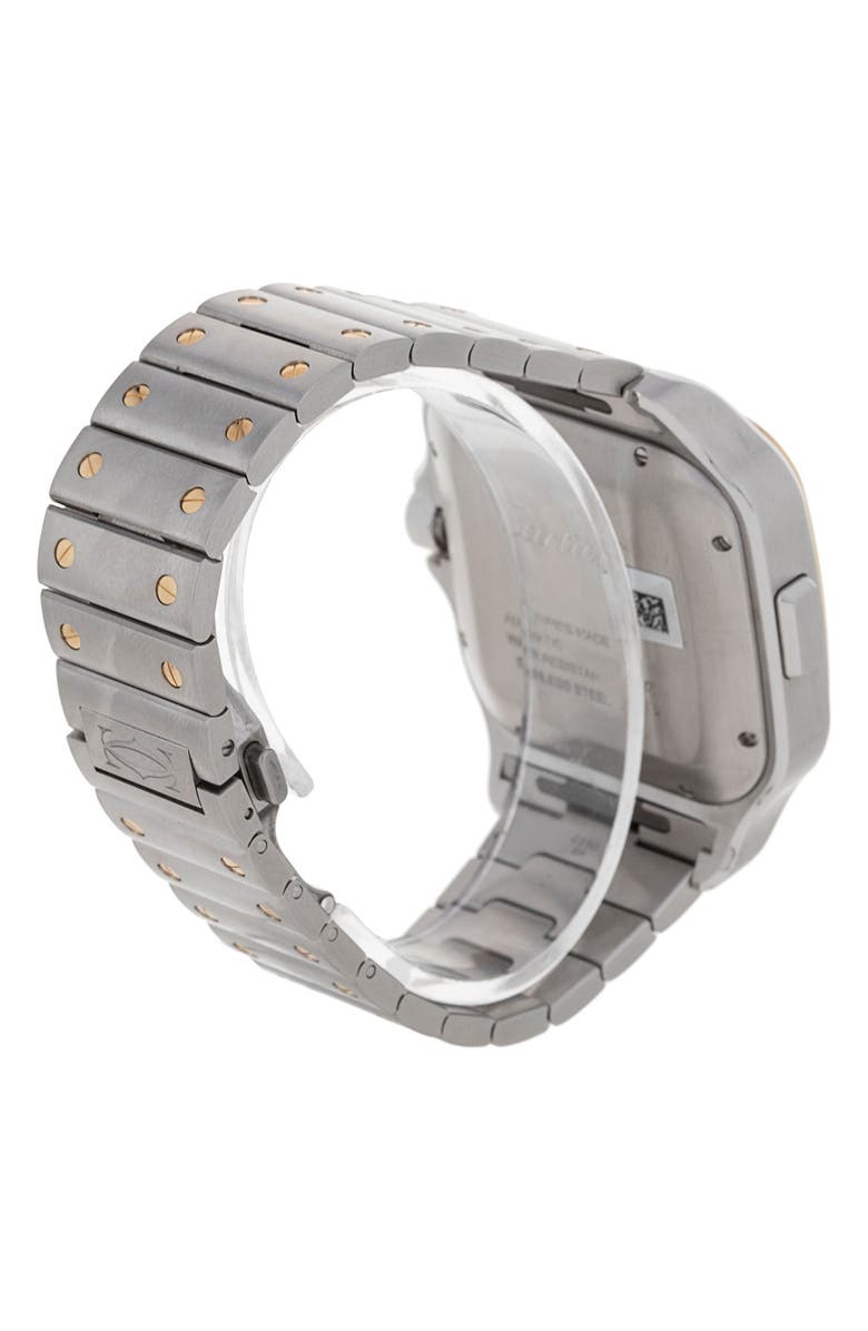 Watchfinder & Co. Cartier Preowned Santos de Cartier Bracelet Watch, 43.3mm, Alternate, color, 