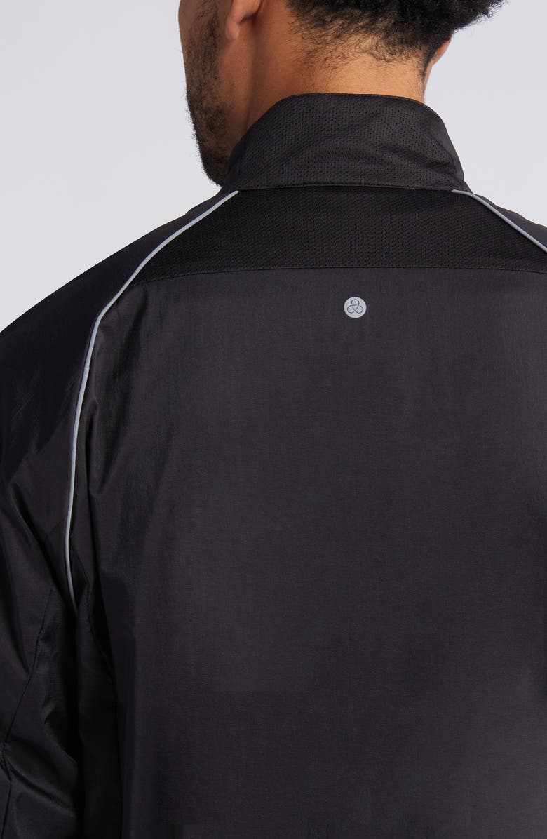 Zella Nylon Shell Hybrid Jacket, Alternate, color,