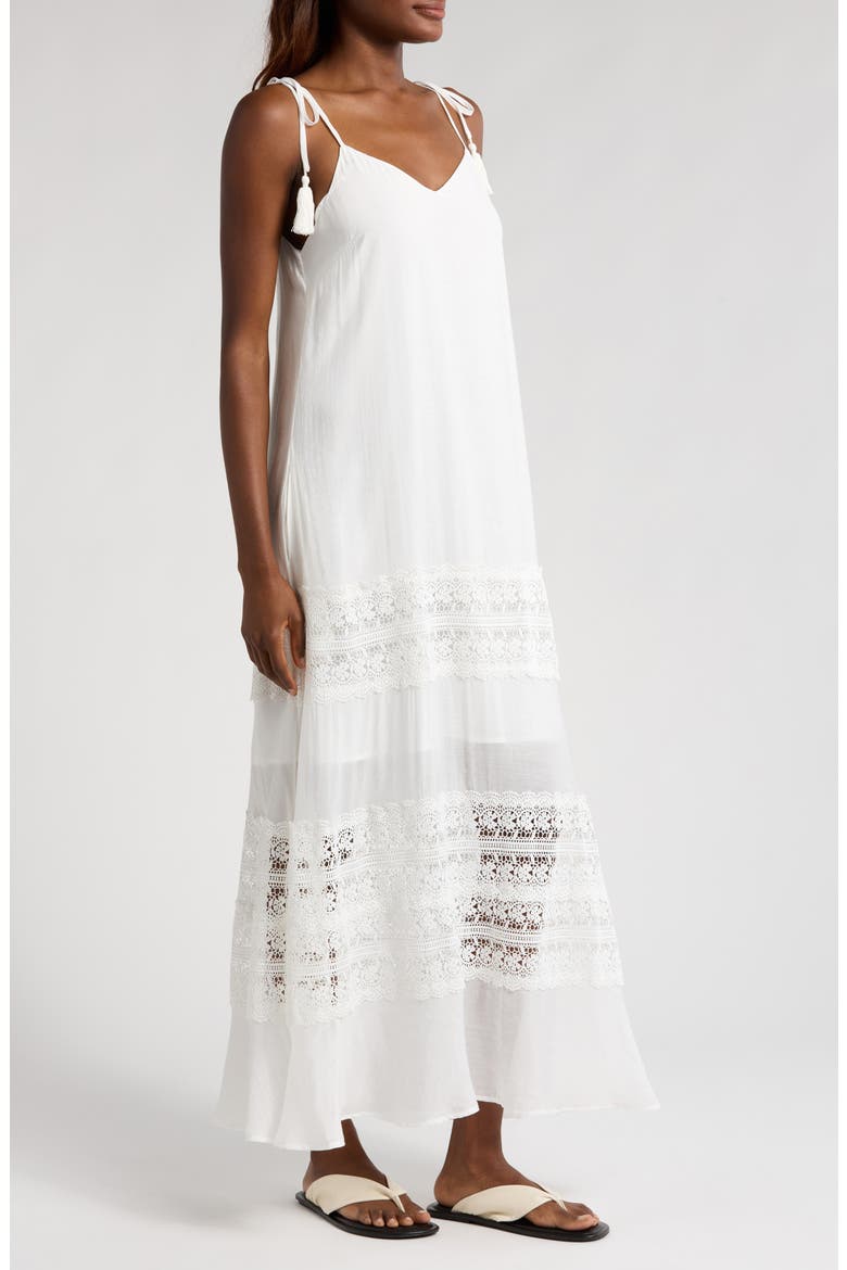 lace dress cover Cupshe So Fresh White Cover-Up Mini Dress - White