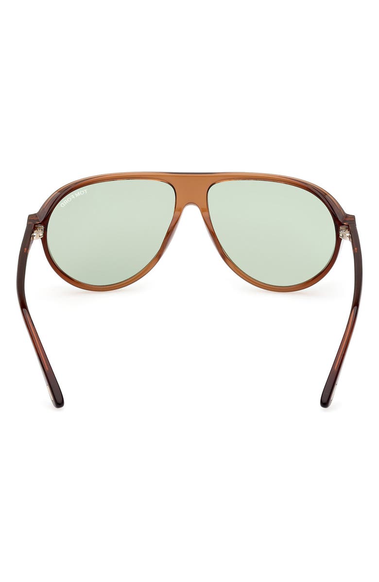 TOM FORD 60mm Pilot Sunglasses, Alternate, color, 