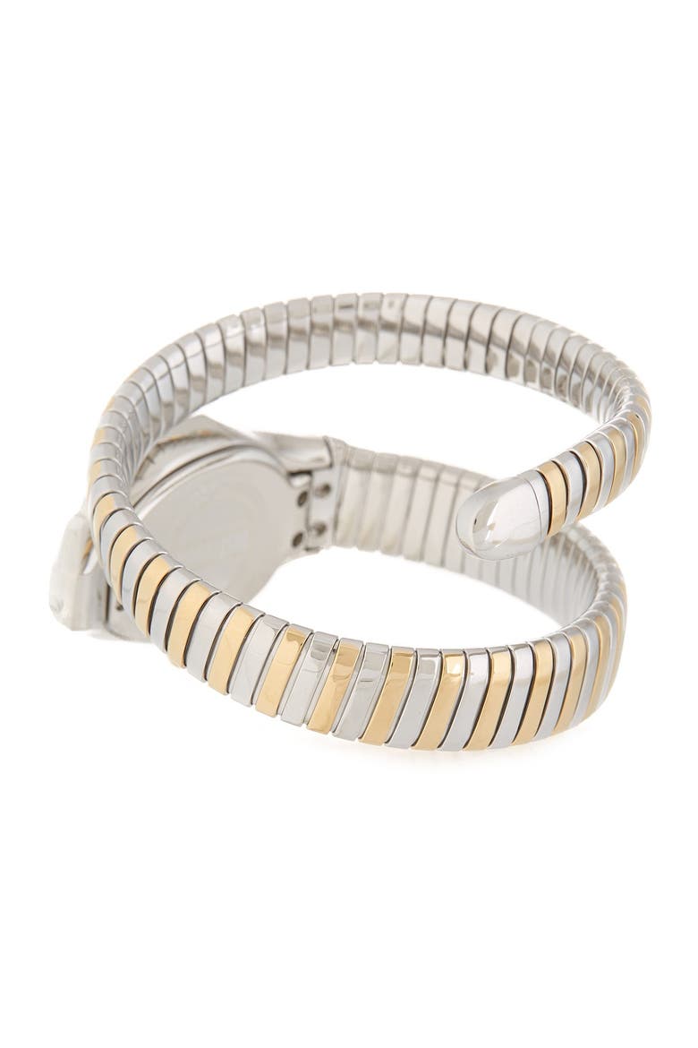 Women's Glam Chic Two-Tone Cuff Watch, 22mm, Alternate, color, TWO TONE