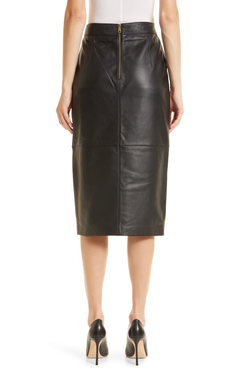 Ted Baker London Women's Autry Leather Pencil Skirt, Alternate, color,
