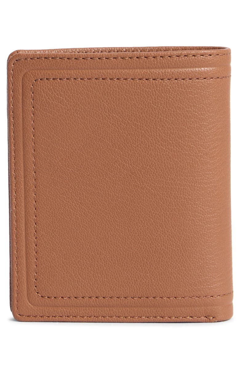 Cole Haan Slim Duofold Leather Wallet, Alternate, color, Cognac