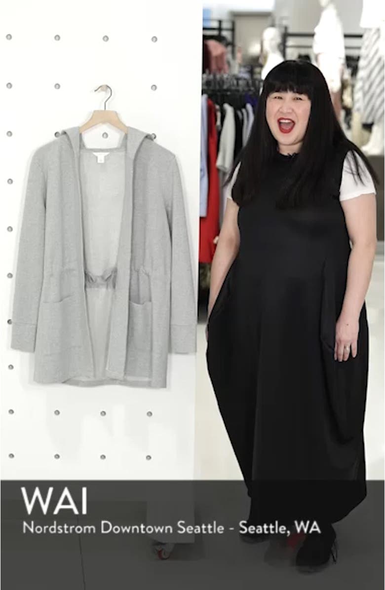 HOODED FRENCH TERRY OPEN CARDI, sales video thumbnail