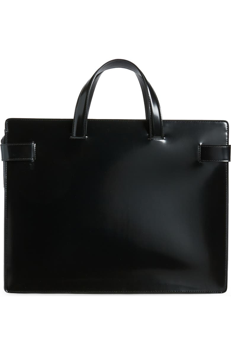 FERRAGAMO Twins Leather Briefcase, Alternate, color,