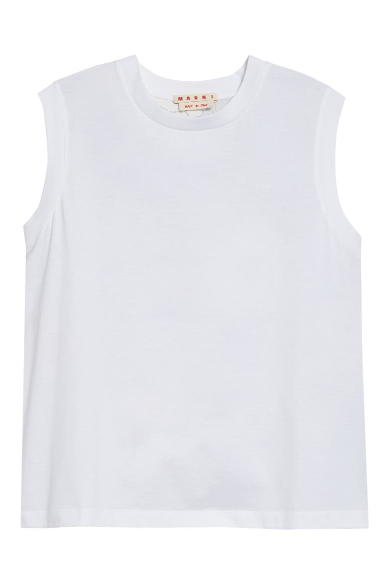 Floral Back Cotton Tank, Alternate, color, 00W01LILY WHITE