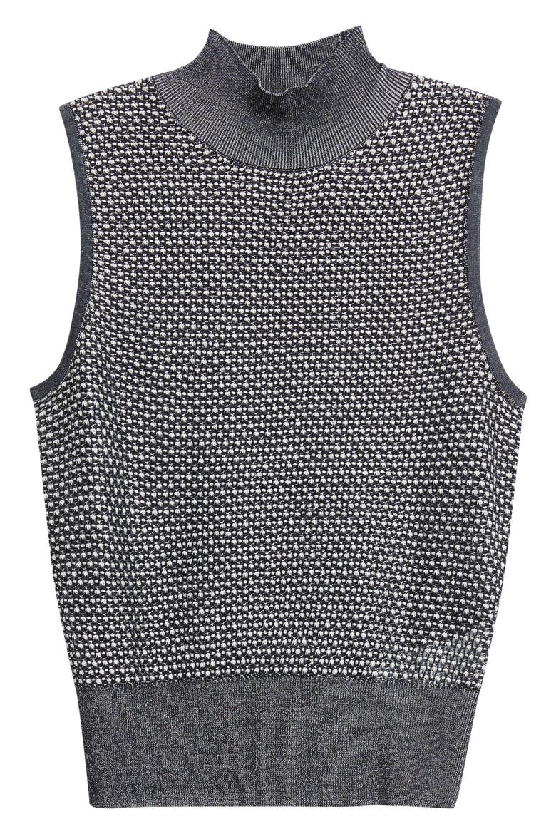 Fonari Open Stitch Sleeveless Mock Neck Sweater, Alternate, color, OPEN MISC