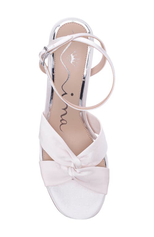 Nina Sulma Ankle Strap Sandal In Ivory
