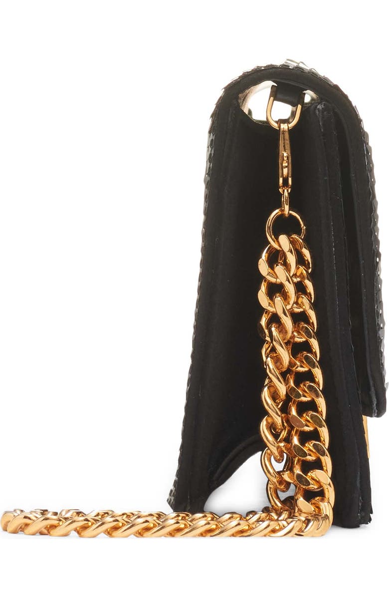 TOM FORD Wallis Squared Sequin Clutch, Alternate, color, 1N001 Black