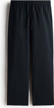 H&M Relaxed Fit Textured Trousers