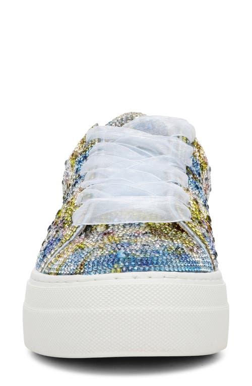 BETSEY JOHNSON BETSEY JOHNSON SIDNY CRYSTAL PAVÉ PLATFORM SNEAKER
