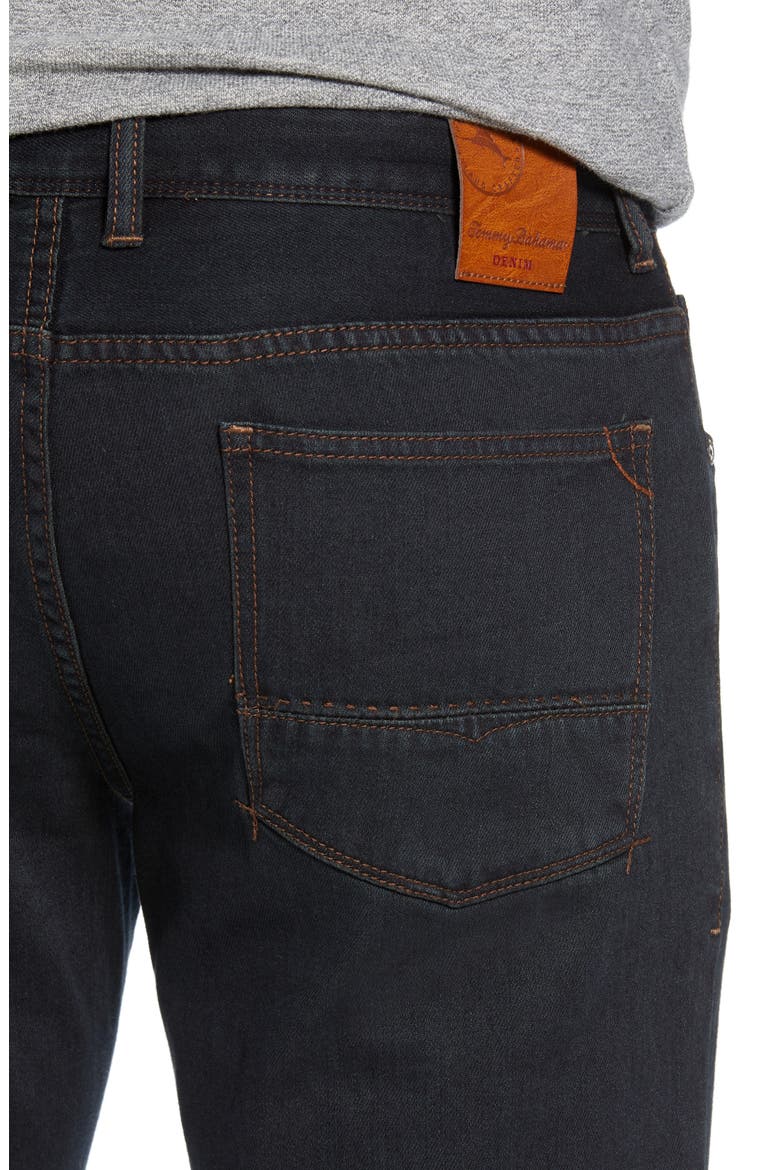 Antigua Cove Authentic Standard Fit Jeans, Alternate, color, BLACK OVERDYE