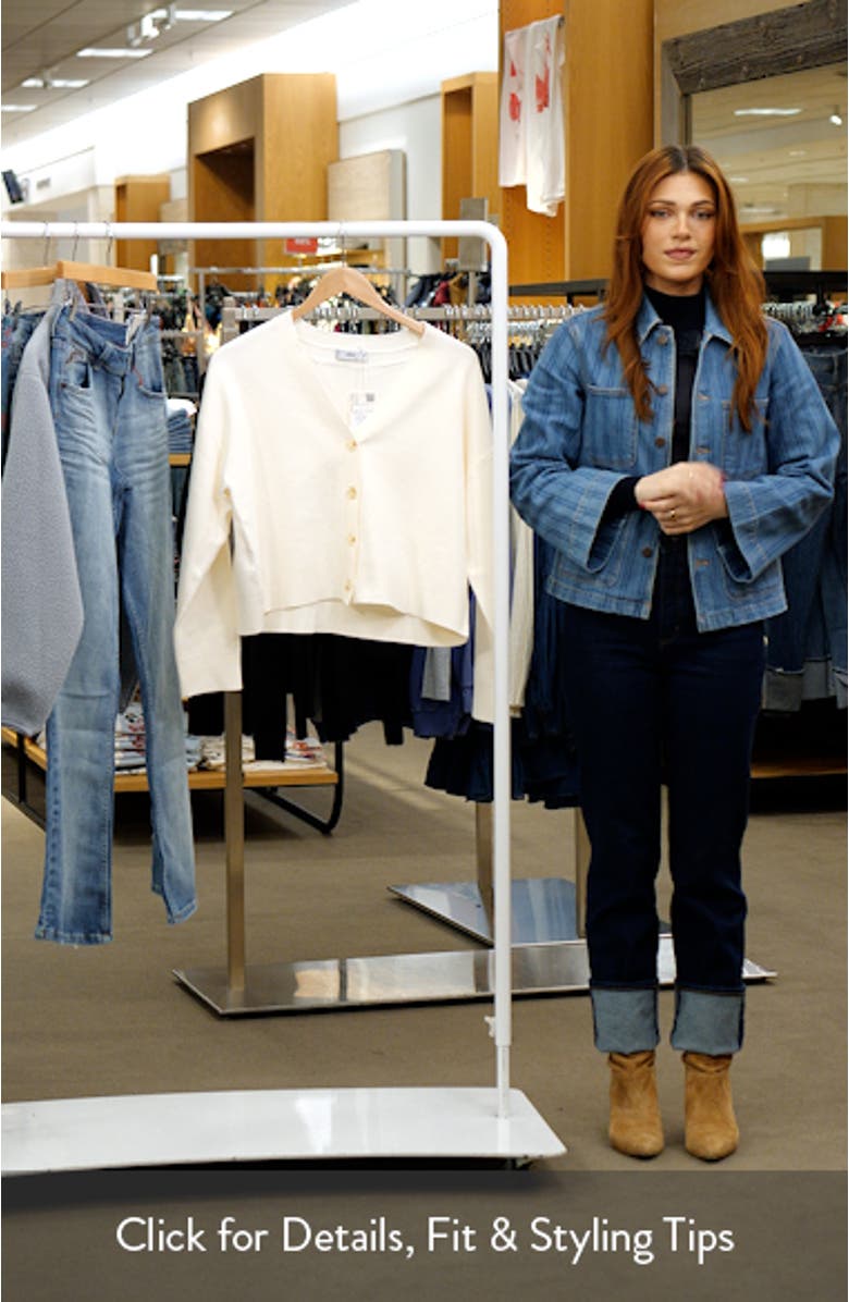 V-Neck Fine Knit Cardigan, sales video thumbnail