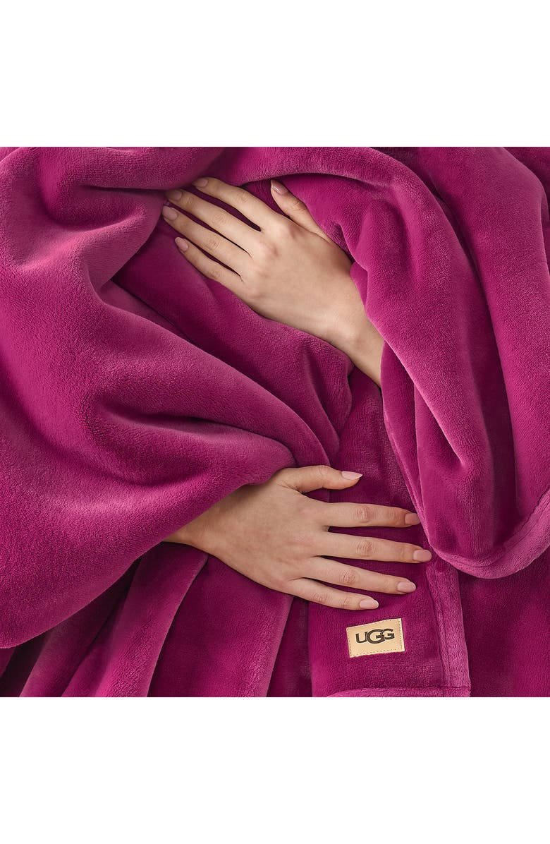 UGG<sup>®</sup> Coco Throw Blanket, Alternate, color, Strawberry