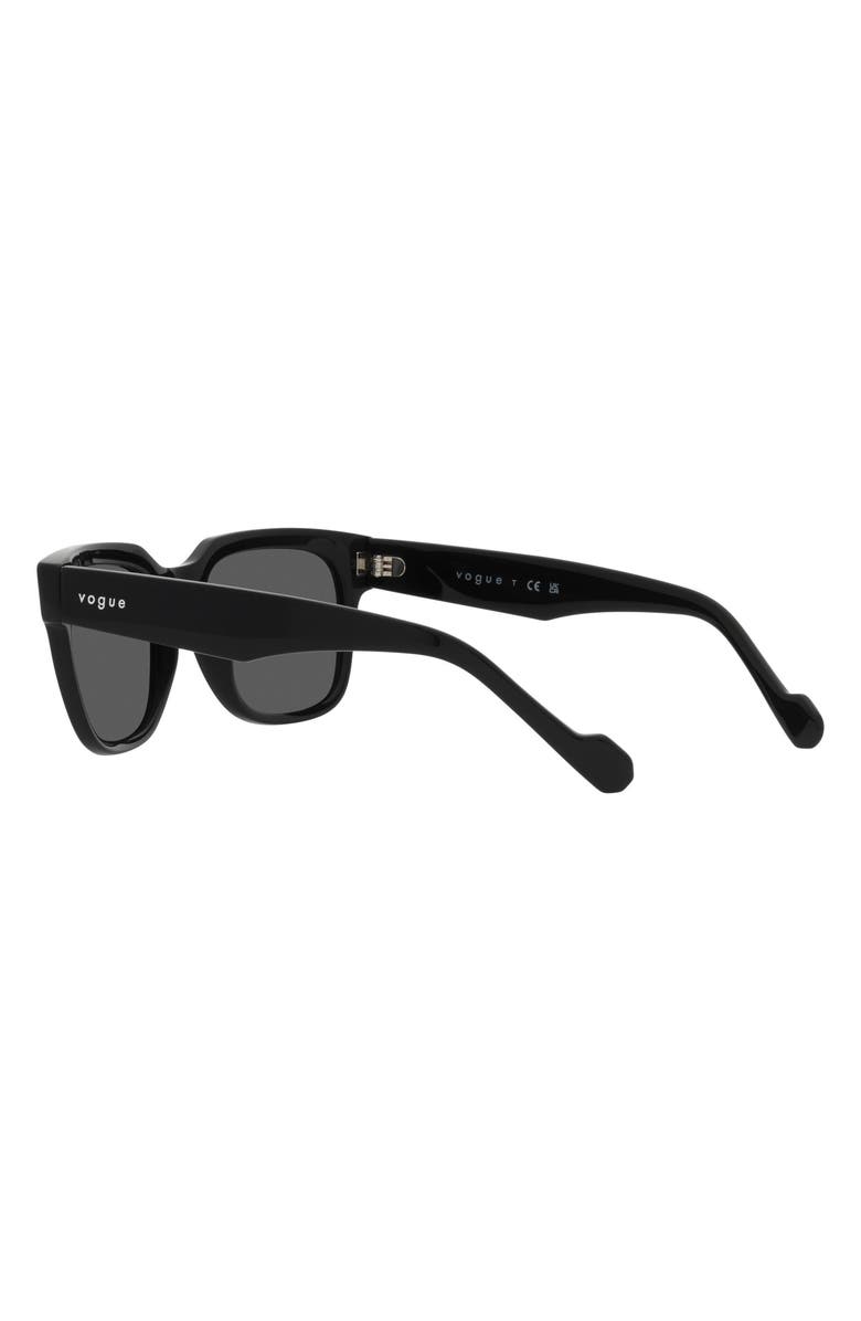 VOGUE 54mm Square Sunglasses, Alternate, color, Black