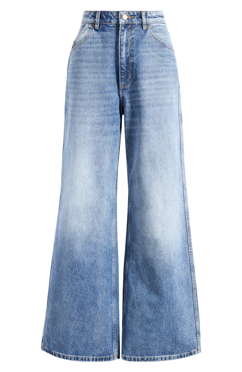 Rolla’s Studio Flare Faded Jeans, Alternate, color, Mid Vintage Blue