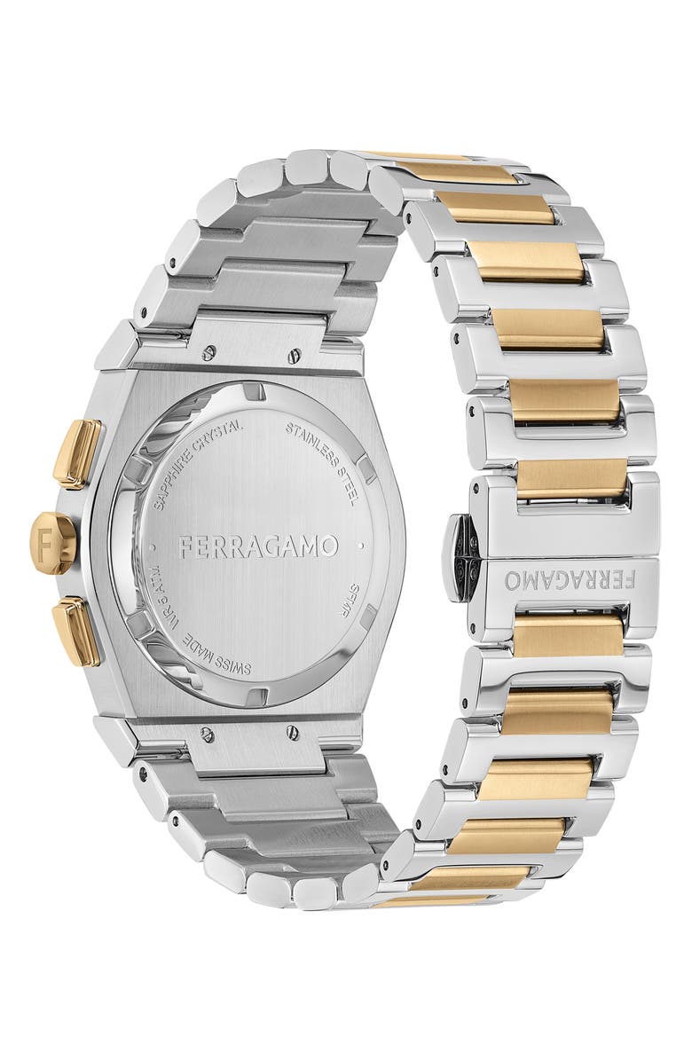 FERRAGAMO Vega Chronograph Bracelet Watch, 42mm, Alternate, color, 