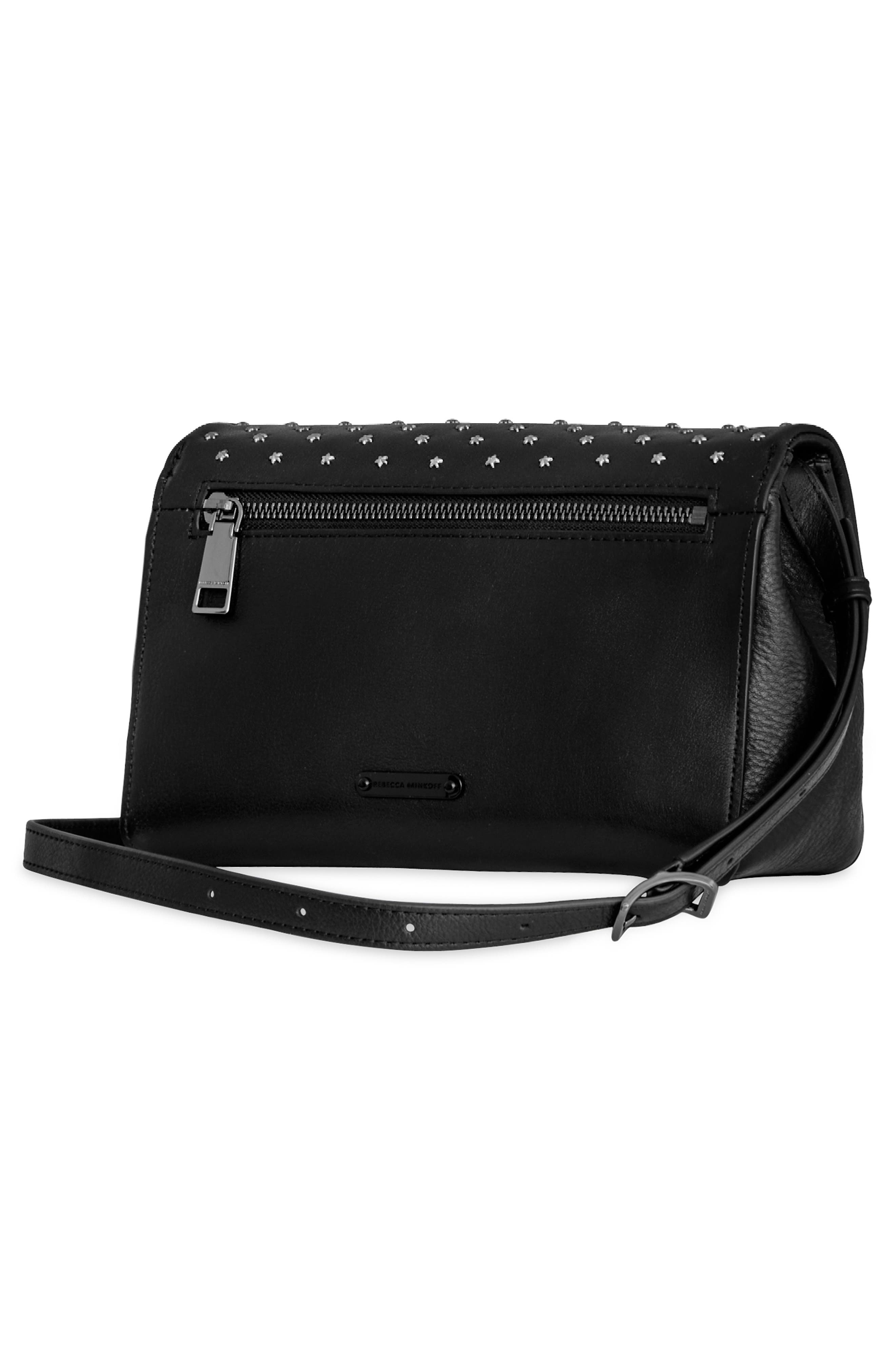 Rebecca Minkoff Ombré Stars Edie Medium Crossbody Bag, Alternate, color, Black