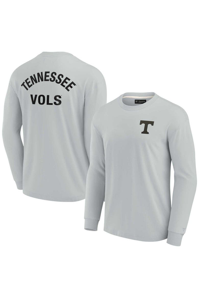 Unisex Fanatics Signature Gray Tennessee Volunteers Elements Super Soft Long Sleeve T-Shirt, Main, color, Gray