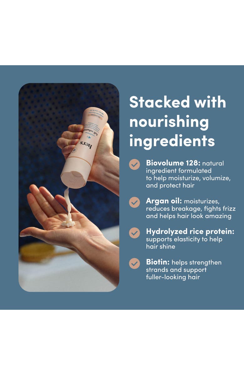 HIMS & HERS Full Volume Conditioner Moisturizing, Shine Enhancing, Citrus Spice Formula, Alternate, color, Beige