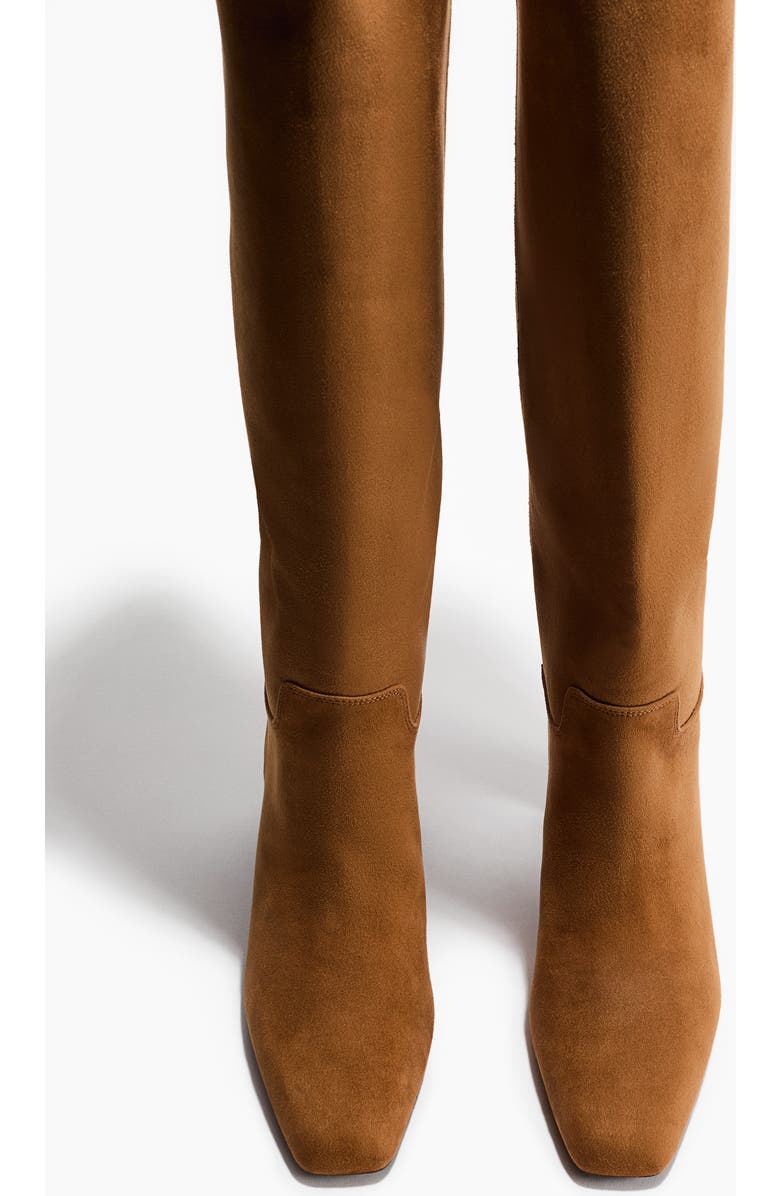 H&M Knee-high Boots, Alternate, color, Dark Beige