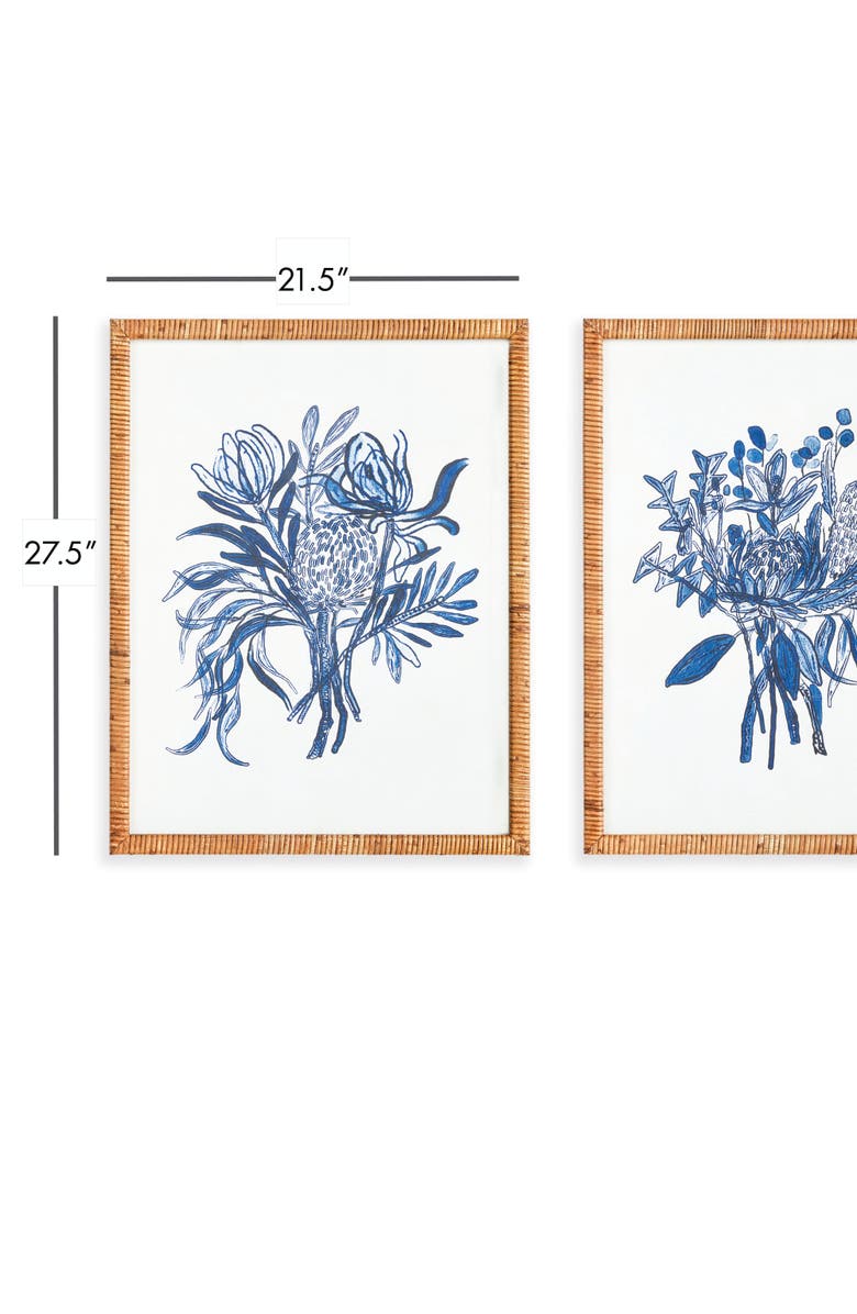 Napa Home & Garden Banksia Bouquet Prints Set of 2, Alternate, color, Blue
