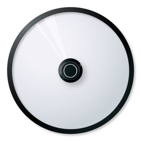 Black Cube Cookware Lid with Silicone Edges, 12.5-Inch