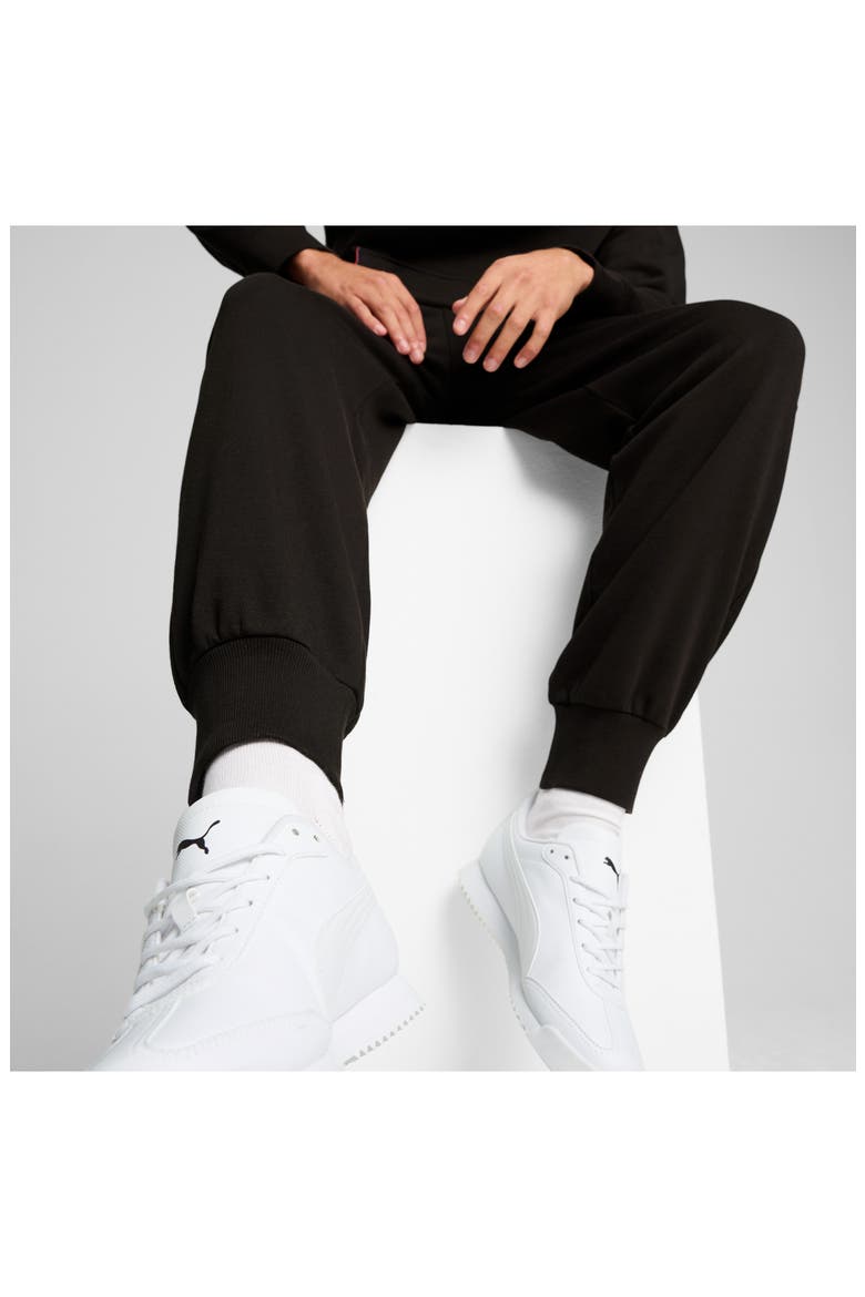 x BMW M Motorsport Essentials Graphic Sweatpants, Alternate, color, PUMA BLACK