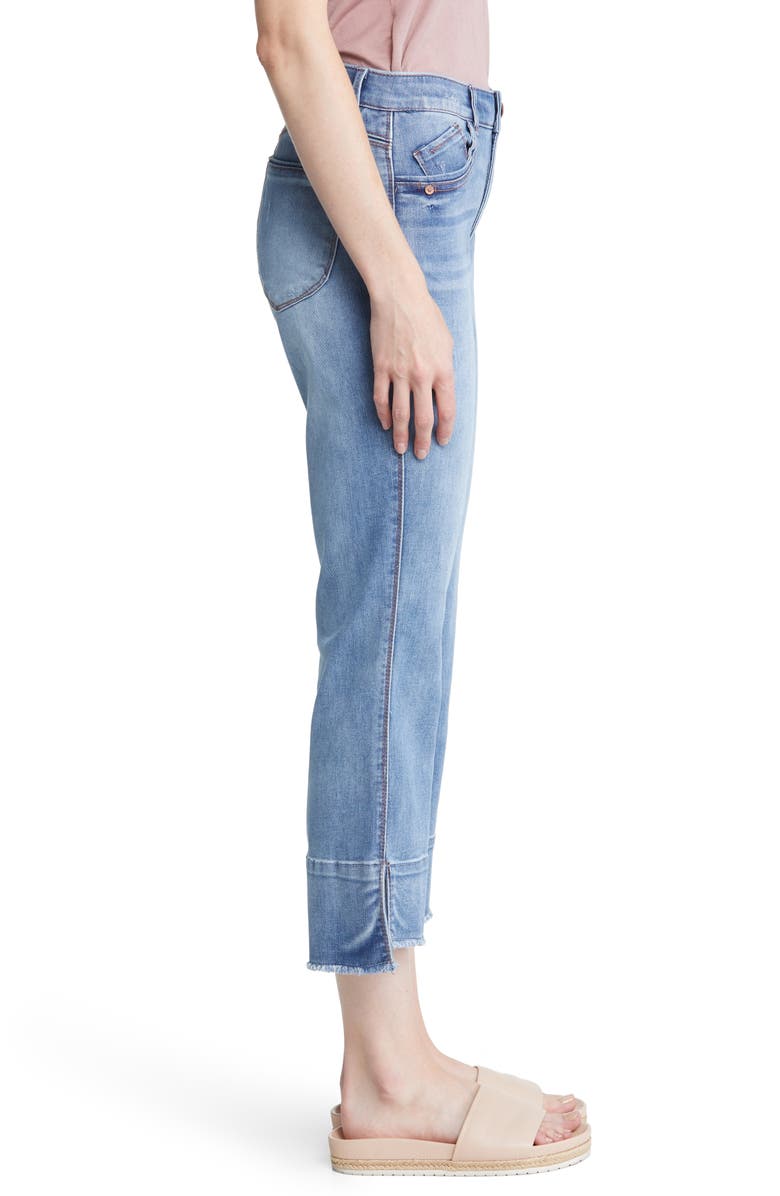 Wit & Wisdom 'Ab'Solution Fray Hem Kick Flare Jeans, Alternate, color,