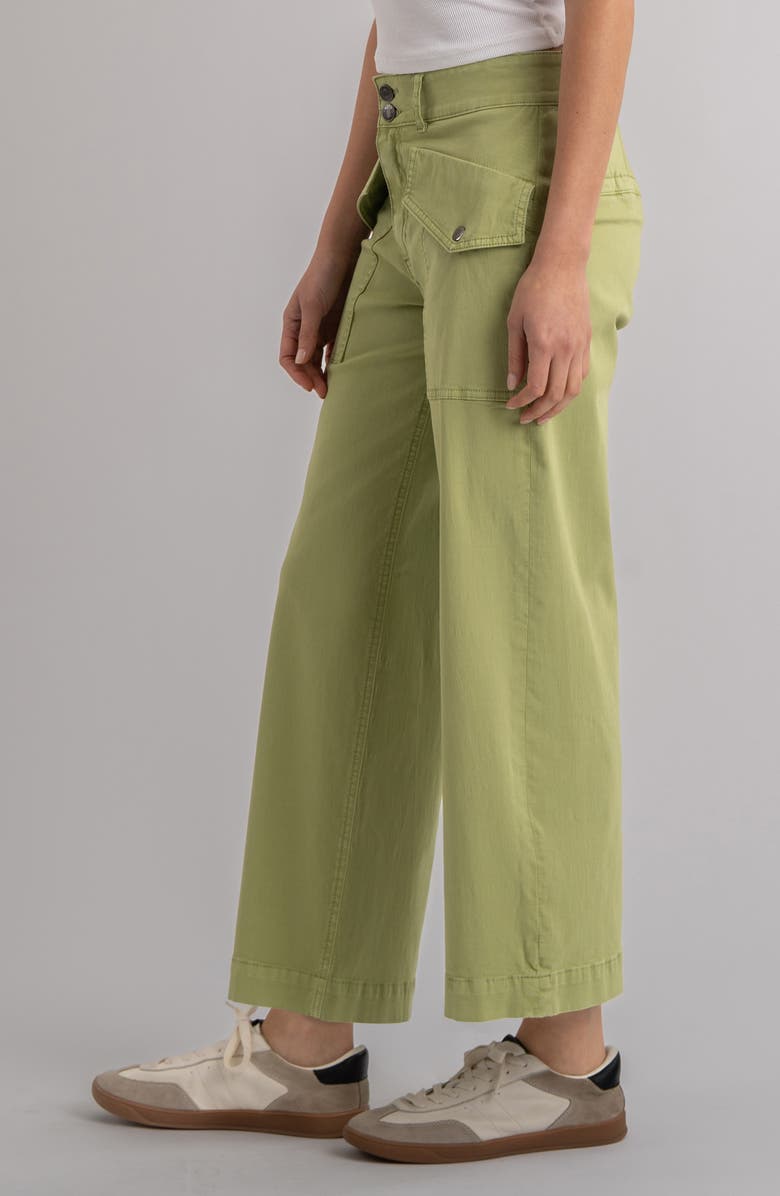 KUT from the Kloth Flap Pocket High Waist Ankle Wide Leg Pants, Alternate, color, 
