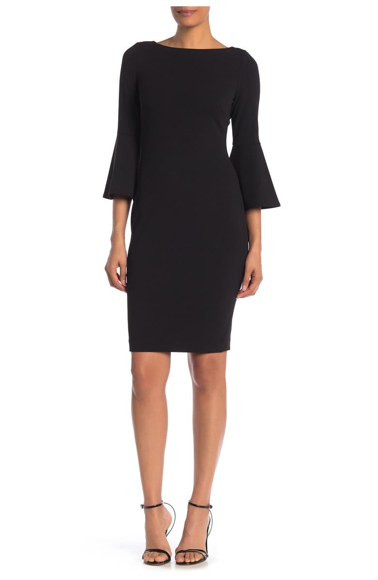 Calvin Klein Bell Sleeve Sheath Dress, Main, color,