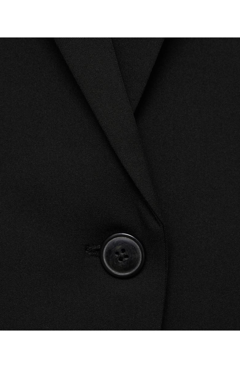 MANGO Fitted Suit Jacket, Alternate, color, Black