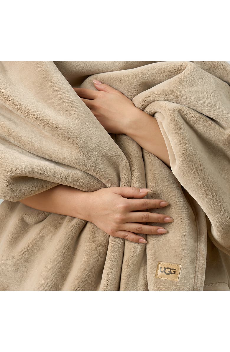 UGG<sup>®</sup> Coco Throw Blanket, Alternate, color, Mustard Seed