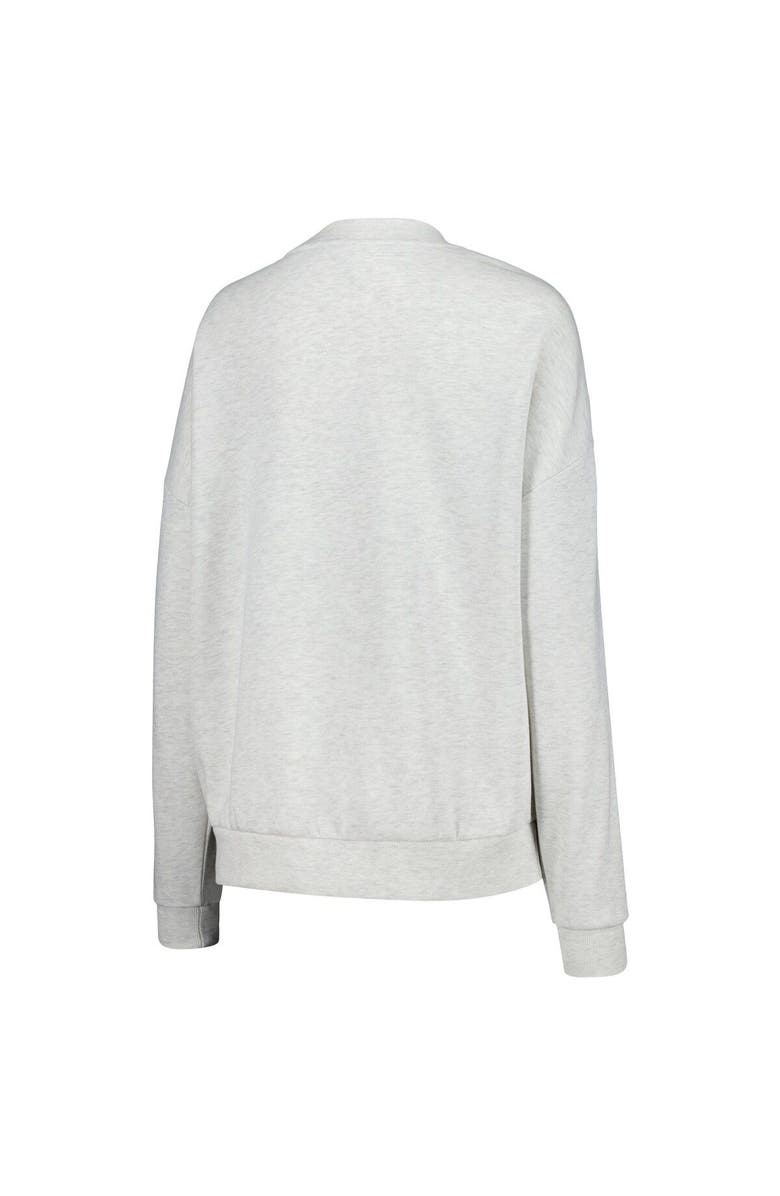 GAMEDAY COUTURE Women's Gameday Couture Ash LSU Tigers Team Effort Pullover Sweatshirt & Shorts Sleep Set, Alternate, color, Ash