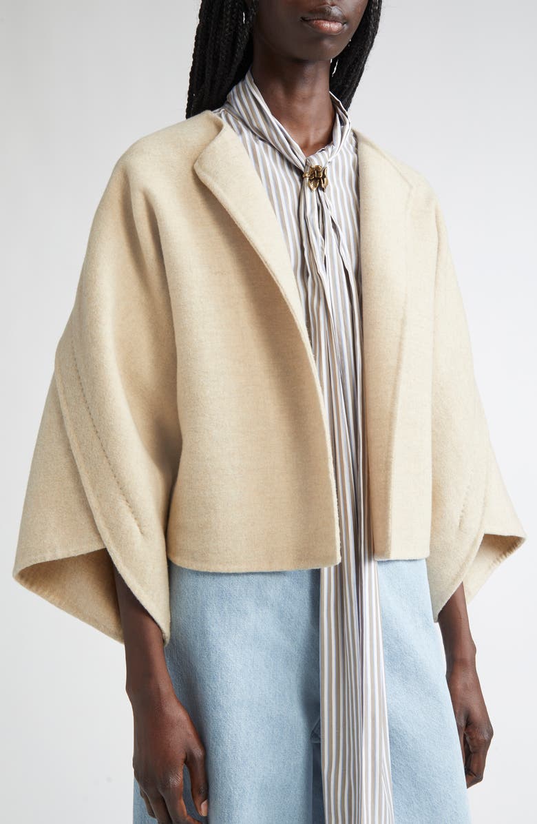 Max Mara Ovada Virgin Wool & Cashmere Jacket, Alternate, color, Sand